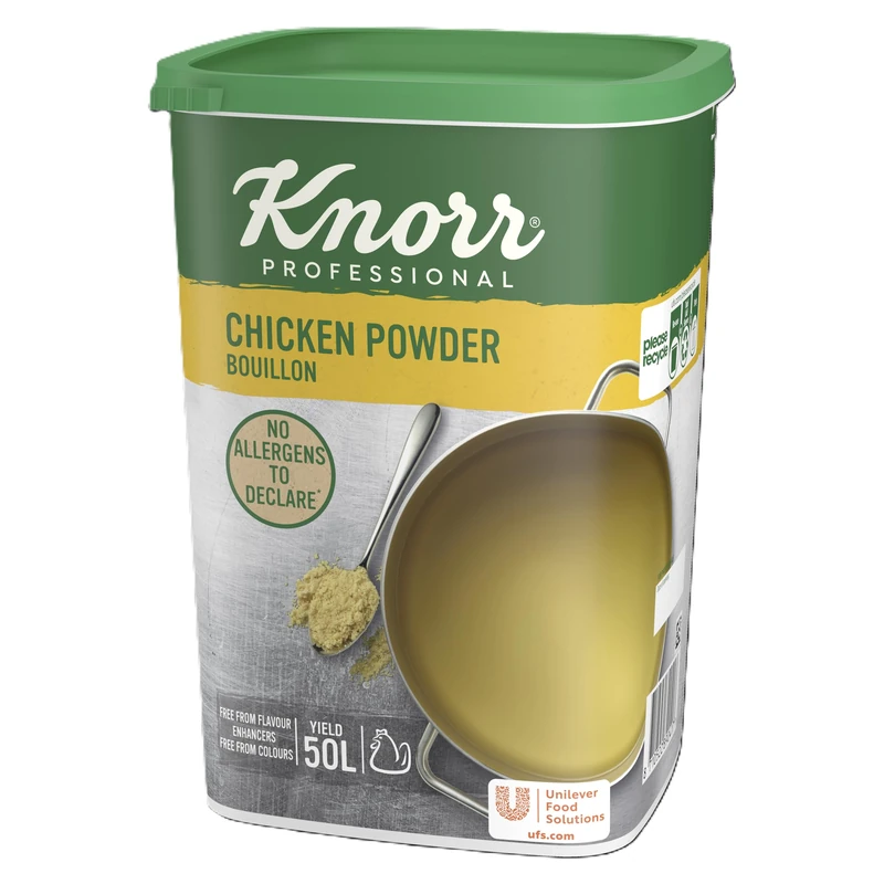 Knorr Professional Chicken Powder Bouillon, Flavourful Chicken Base for Soups, Stocks and Broths, 6x1 kg