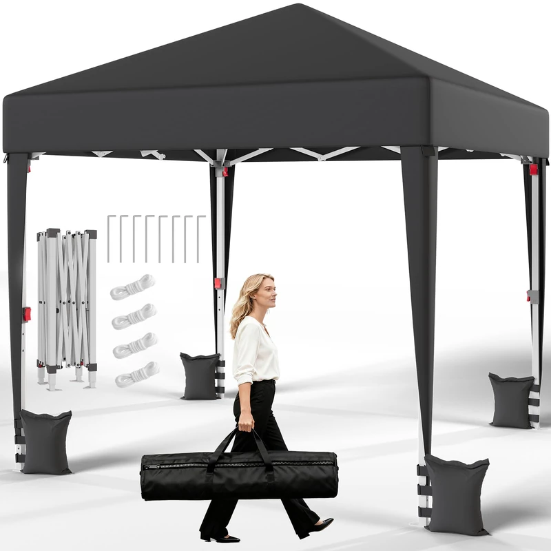 JUMMICO 2x2m Pop Up Gazebo - Heavy Duty Waterproof Tent