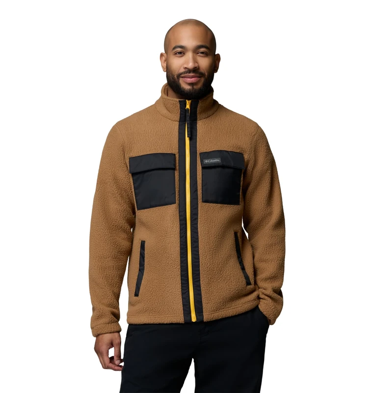 Columbia Men's Juniper Peak Full Zip Fleece, Full Zip Fleece Jacket, Delta/Black, XX-Large