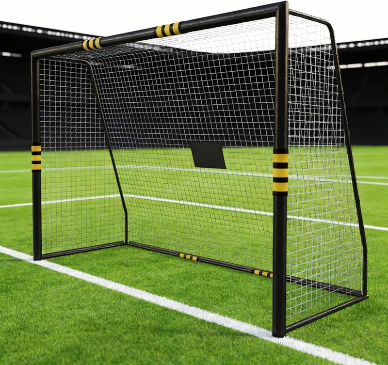 GarveeHome Outdoor Football Goal, Large Soccertor, Weatherproof and Shock-Absorbing Design, Goal Wall for Children and Adults, Ideal for Garden, Training and Leisure