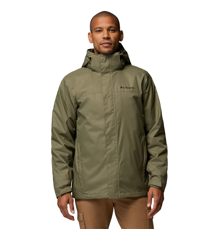 Columbia Men's Watertight Interchange Jacket, 3 In 1 Interchange Winter Coat, Stone Green, Medium