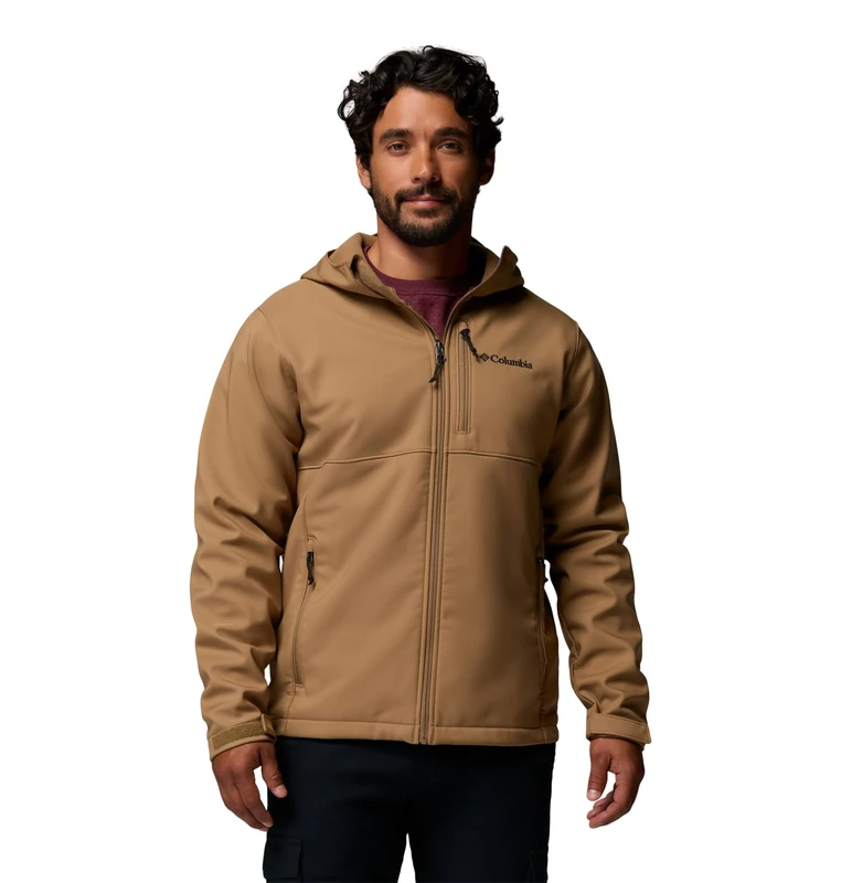 Columbia Men's Ascender 2 Hooded Softshell Jacket, Softshell Jacket, Delta, Small