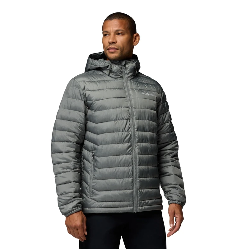 Columbia Men's Powder Lite 2 Hooded Jacket, Hooded Puffer Jacket, Sedona Sage Ripstop, Large