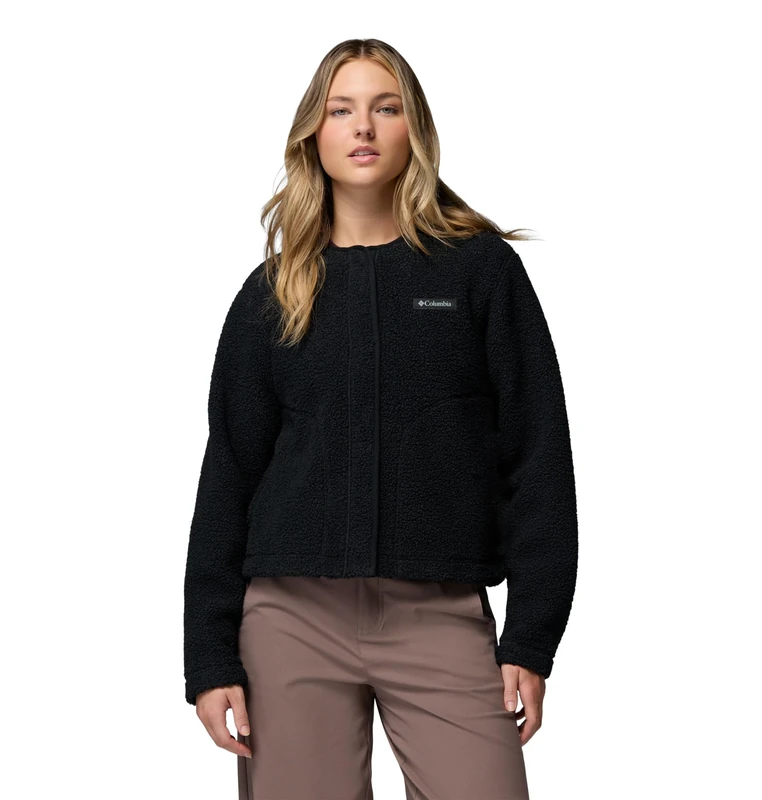 Columbia Women's Panorama Liner Jacket, Fleece Jacket, Black, X-Large