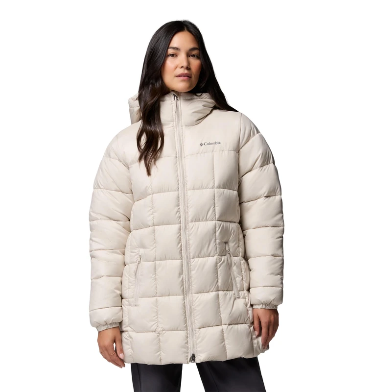 Columbia Women's Puffect 3 Mid Jacket, Puffer Jacket, Dark Stone, X-Small