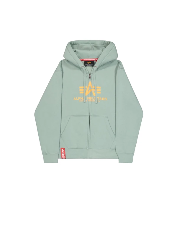 Alpha Industries Men's Basic Zip BL Hoodie, Frost Green, M