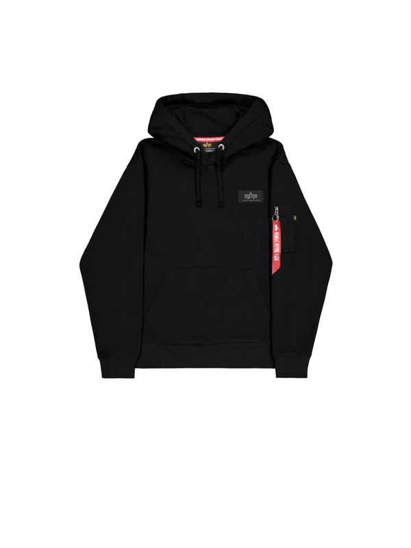 Alpha Industries Men's Backprint Mirror Camo Hoodie, Black, 3XL