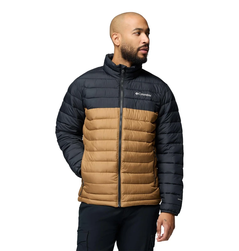 Columbia Men's Powder Lite 2 Jacket, Puffer Jacket, Delta/Black, Medium