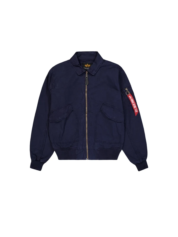 Alpha Industries Men's CWU-36/P Canvas Light Bomber Jacket, Ultra Navy, S