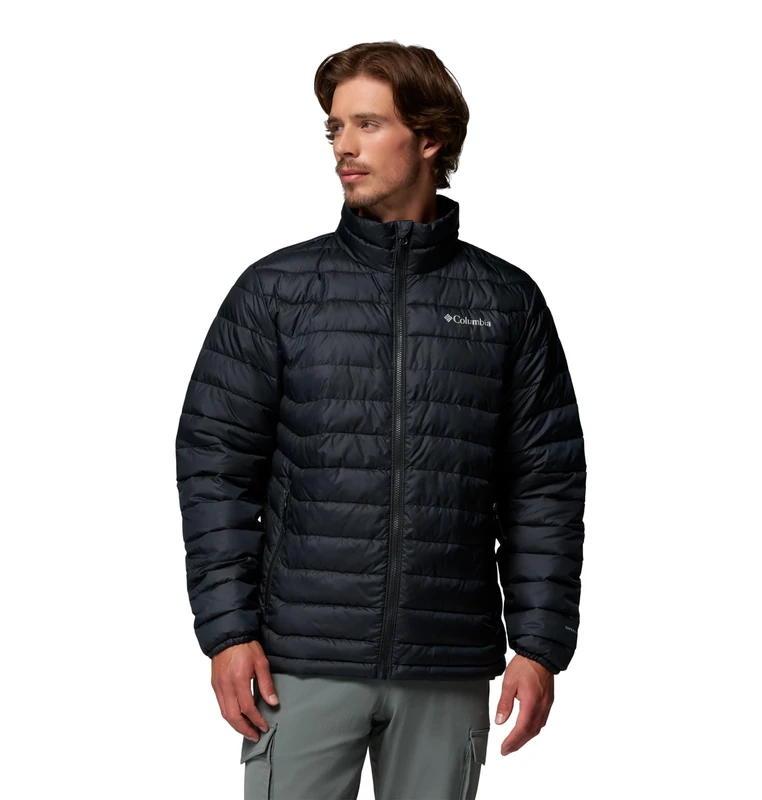 Columbia Men's Powder Lite 2 Jacket, Puffer Jacket, Black Ripstop, Medium
