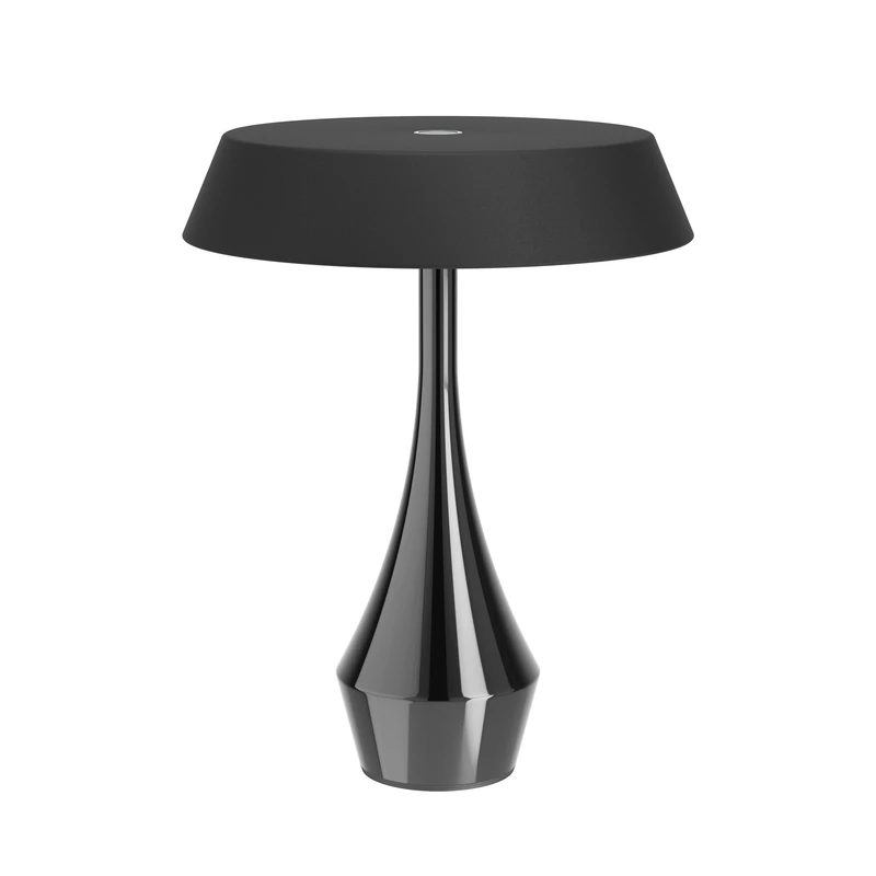 Eglo Wireless Outdoor Table lamp Turcio, Rechargeable Battery Powered LED Light, Touch dimmable Outside Lighting, Black Metal, IP44