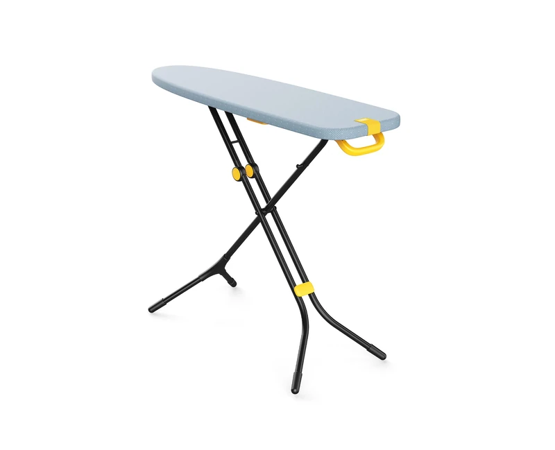 Joseph Joseph Glide Compact Ironing Board, Adjustable Height with Heat-Resistant Mat and Storage Hook, Grey