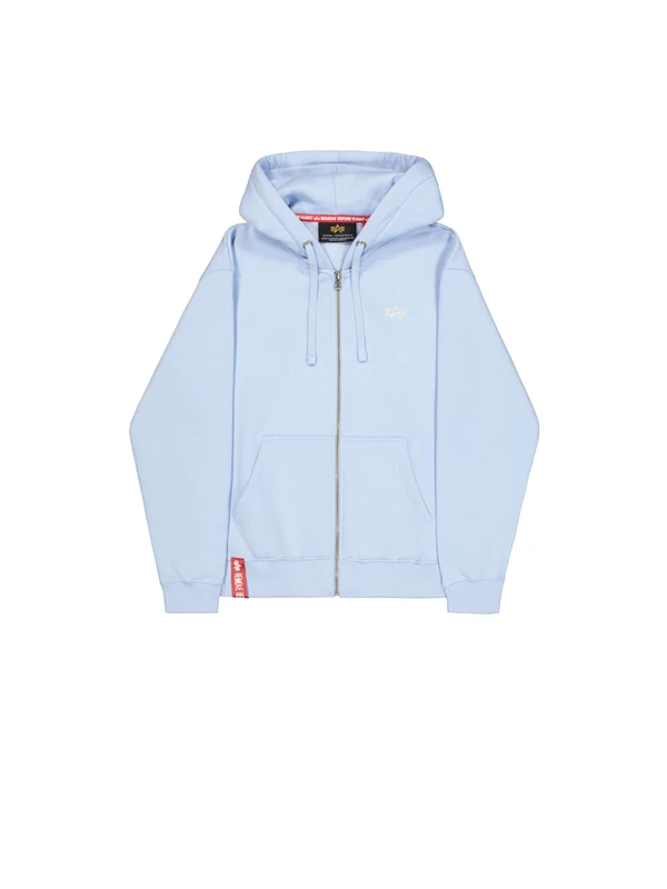 Alpha Industries Men's Basic Zip SL Hoodie, Artic Blue, XL