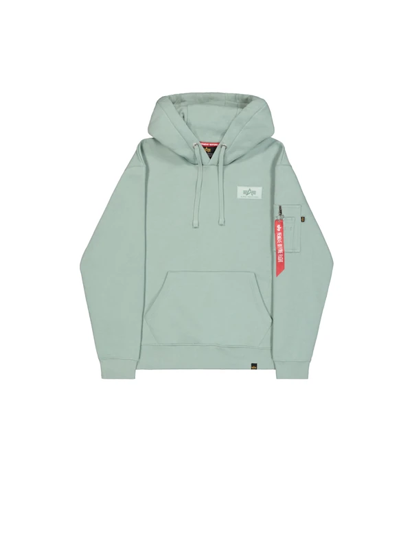 Alpha Industries Men's Backprint Hoodie, Frost Green, S