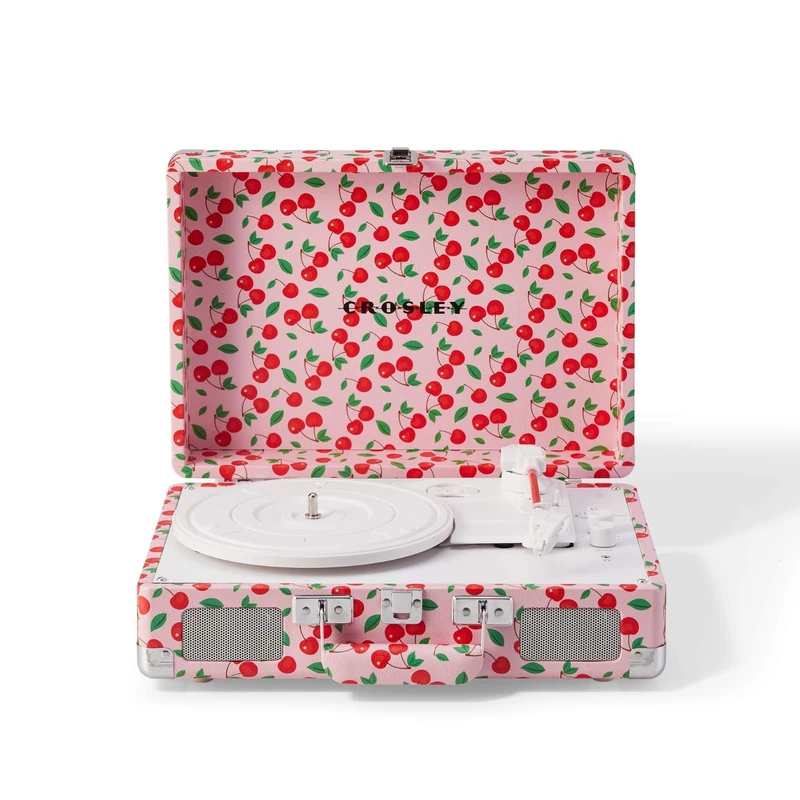 Crosley Cruiser Plus Turntable - Bluetooth Record Player, Retro Cherry - Image 1