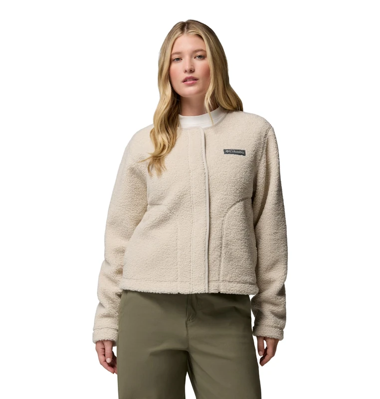 Columbia Women's Panorama Liner Jacket, Fleece Jacket, Dark Stone, X-Small