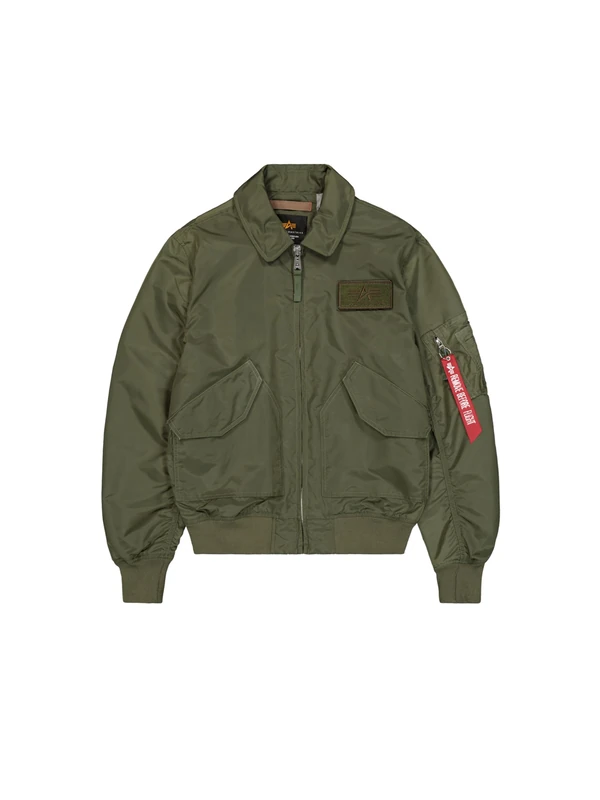 Alpha Industries Men's CWU-36/P TT Light Bomber Jacket, Dark Olive, L