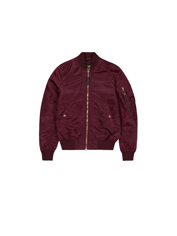 Alpha Industries Women's MA-1 VF Light Bomber Jacket, Dark Cherry, XL