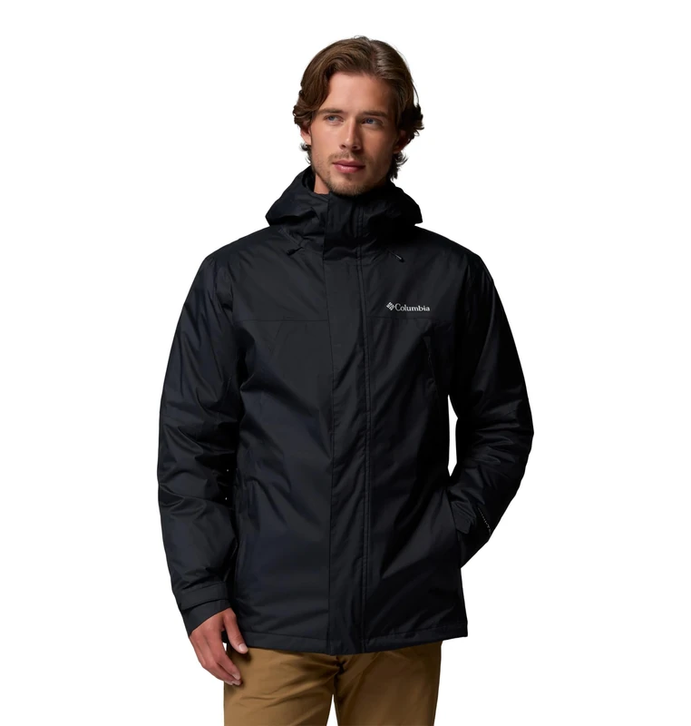 Columbia Men's Inner Limits Interchange Jacket, 3 In 1 Interchange Winter Coat, Black, X-Large