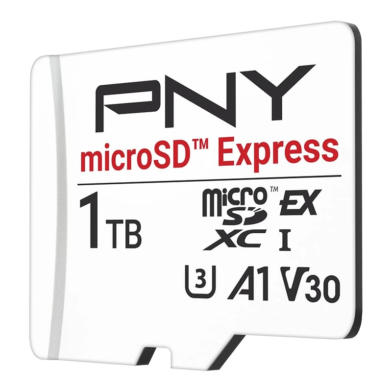 PNY microSD Express microSDXC UHS-I U3 V30 A1 1TB memory card, up to 890/850 MB/s read/write, ideal for microSD Express enabled devices such as Nintendo Switch 2