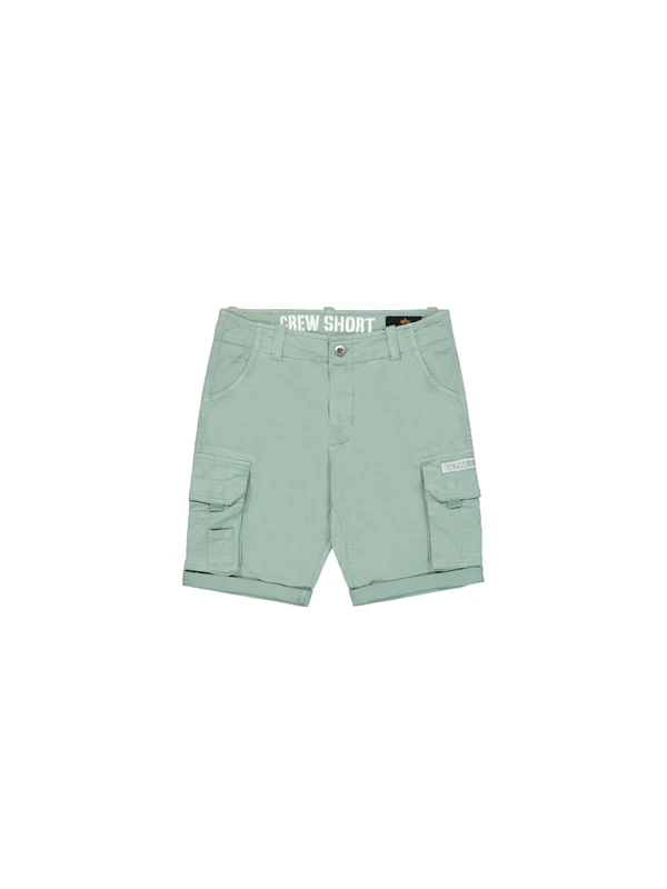 Alpha Industries Men's Crew Shorts, Frost Green, 33