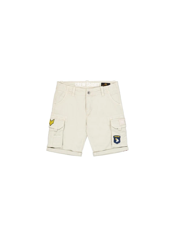 Alpha Industries Men's Crew Patch Shorts, Stone, 30