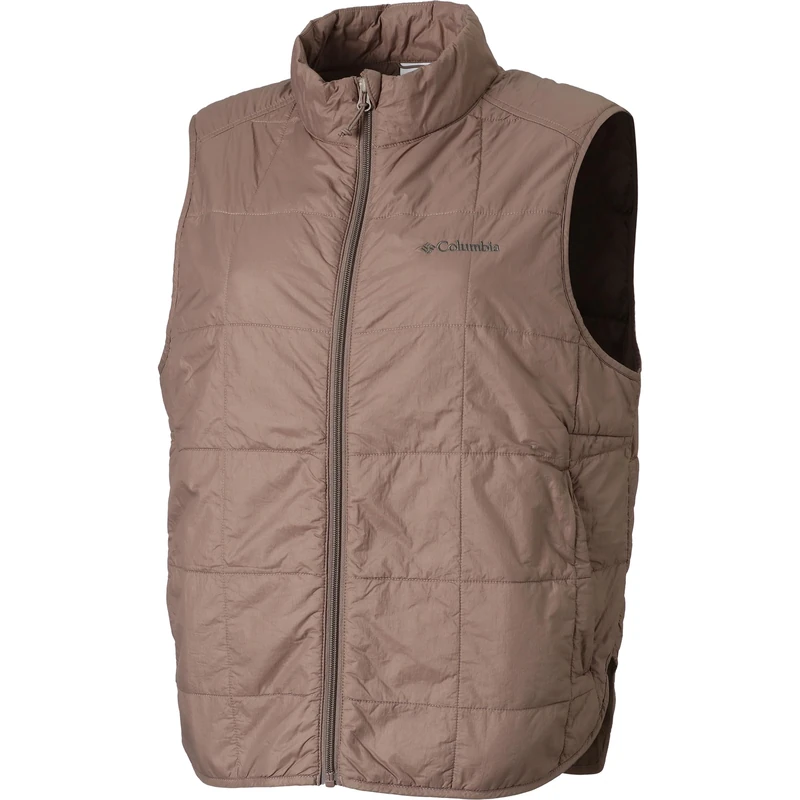 Columbia Women's Sienna Hill Quilted Vest, Puffer Vest Body Warmer, Iron, X-Small