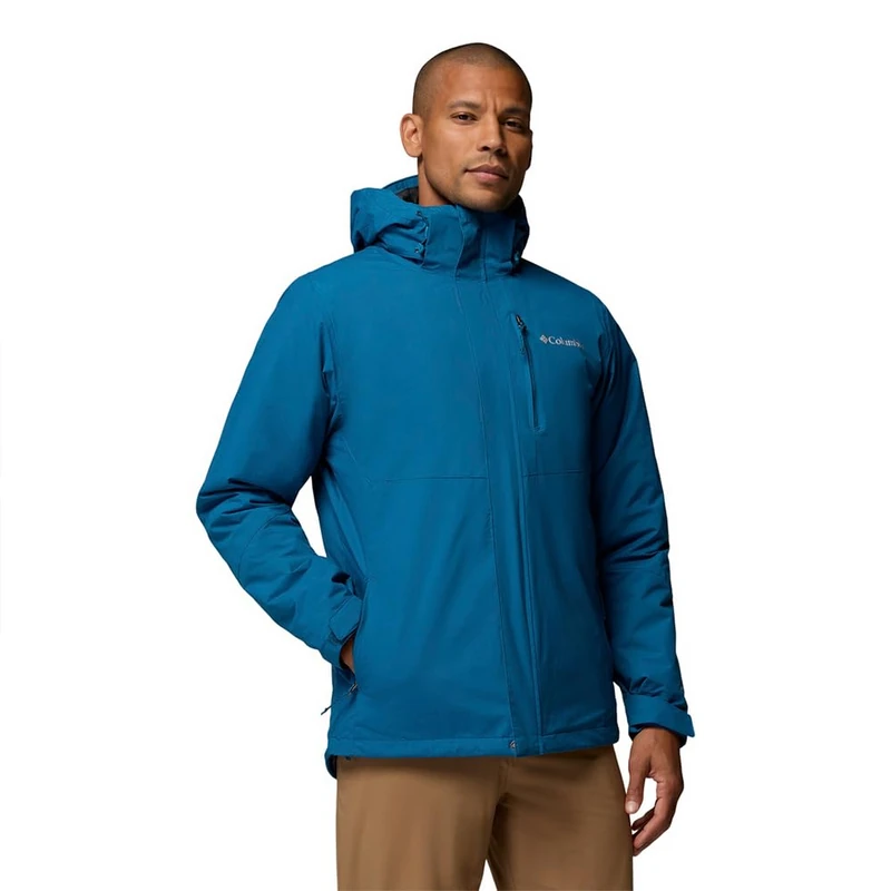 Columbia Men's Element Blocker 3 Interchange Jacket, 3 In 1 Interchange Winter Coat, Phoenix Blue, Large