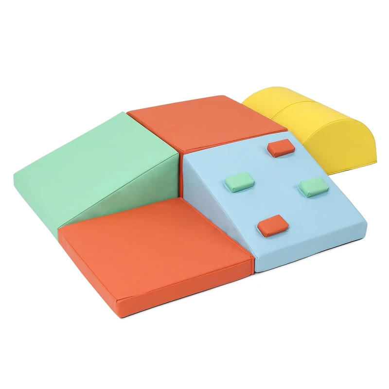 GarveeLife 5 x EPE Foam Baby Motor Skills Trail, Various Shapes & Colours, for 1 Years+, Crawl/Climb (Multi-Colour) - Image 1