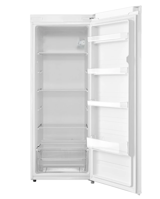 COMFEE' RCD235WH2UK(E) 230L Freestanding Larder Fridge, 55Wx 142H cm, Removable Glass Shelf, Reversible Door Hinge, Adjustable Legs, White