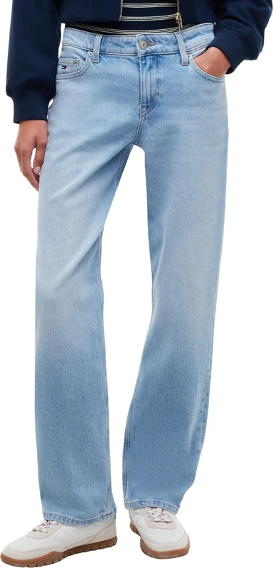 Tommy Jeans Women Sophie Low Rise Straight Bj0111 DW0DW23507 Straight, Denim (Denim Light), 32W / 30L