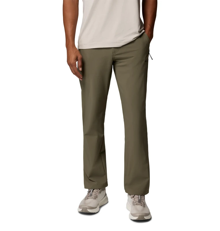 Columbia Men's Nomad Trails Pant, Hiking Trousers, Stone Green, Small Regular