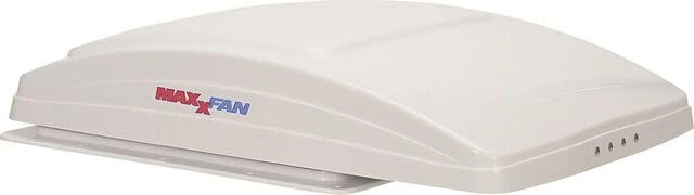MAXXAIR Maxxfan Deluxe White Plastic 12V 10 Speed Fan Thermostatic Rain Cover Remote Control Motorhome 35.5x35.5cm