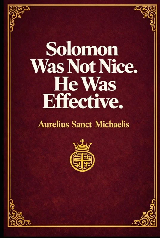 Solomon Was Not Nice. He Was Effective