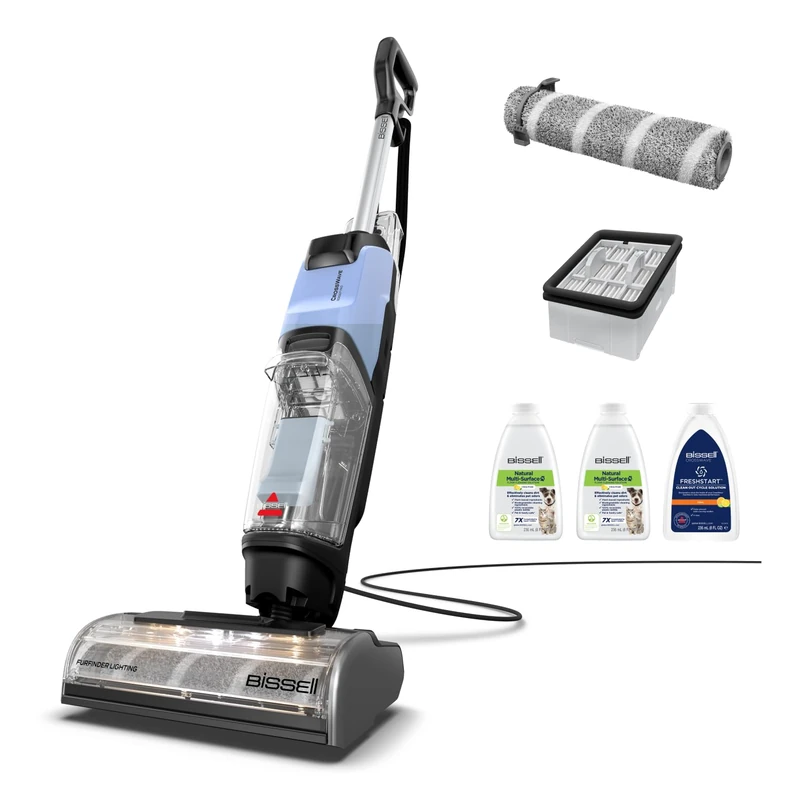 BISSELL CrossWave EdgeFind, Wet/Dry Vacuum Cleaner, Powerful Pet Mess Cleanup, Wet Vacuum Cleaner with ZeroGap Technology, Washing Vacuum Cleaner, Multi-Surface, 4136E