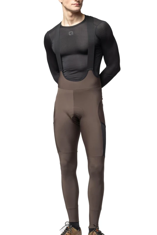 Alé Cycling Men's Off Road - Gravel Stones Cargo 2.0 Bib Tights, Coffee, XXL