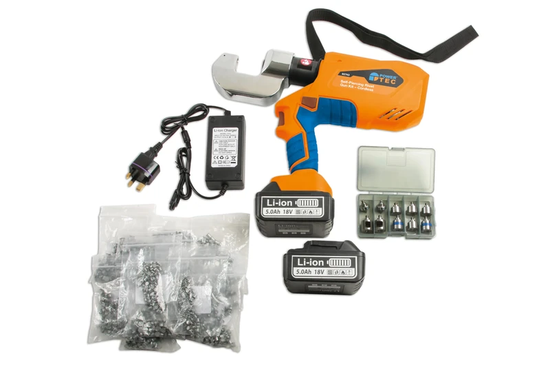 PowerTec 92743 Cordless Self-Piercing Rivet Gun Kit