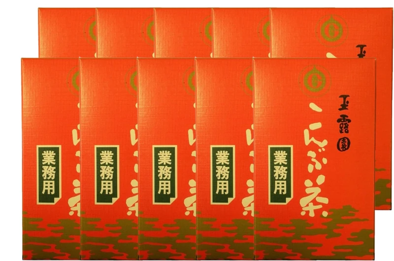 Gyokuroen Konbucha – Kelp Tea 1kg (Pack of 10) | Premium Japanese Dried Kelp Tea | Rich Umami Flavor | Natural Seaweed Beverage for Health, Culinary Use & Bulk Supply