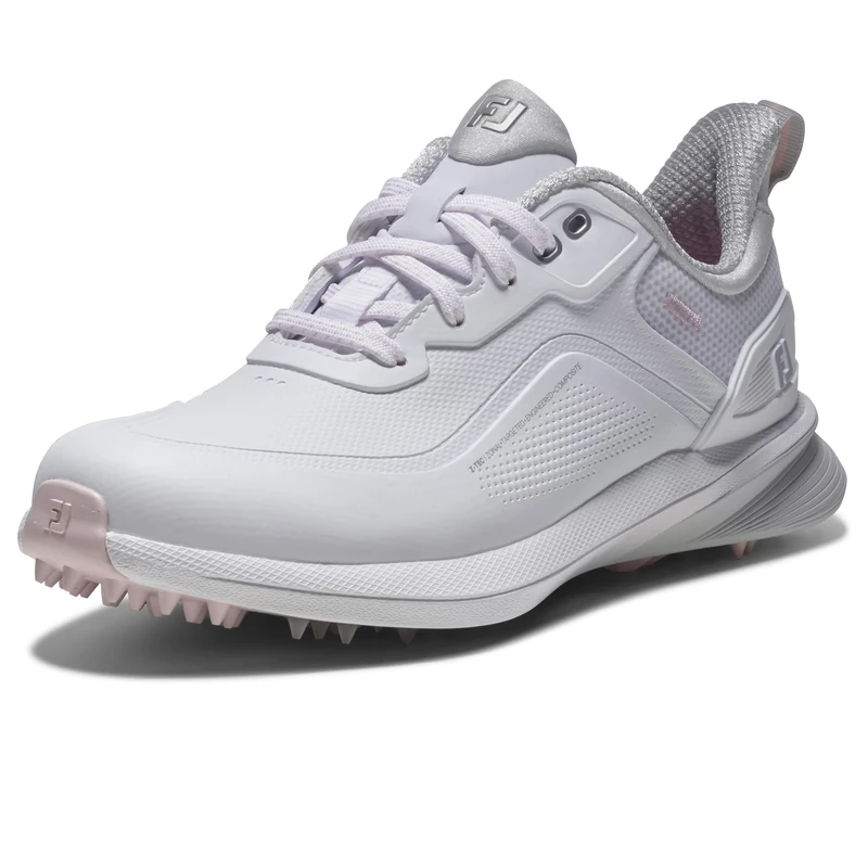 FootJoy Women's Pro SL Golf Shoe, White/White/Grey, 7 UK Wide