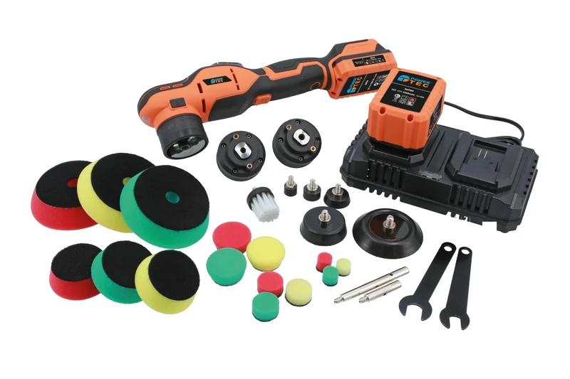 PowerTec 92750 Multi-Head Cordless Polisher Kit - 12V
