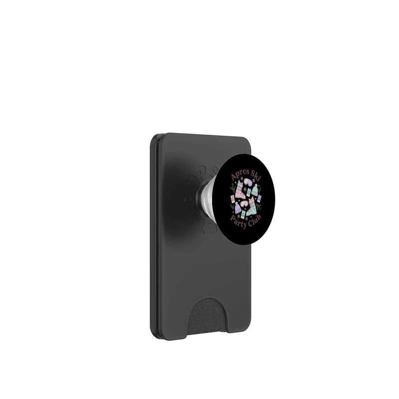 Apres Ski Party Club Retro Winter Skiing Vacation PopSockets PopWallet for MagSafe