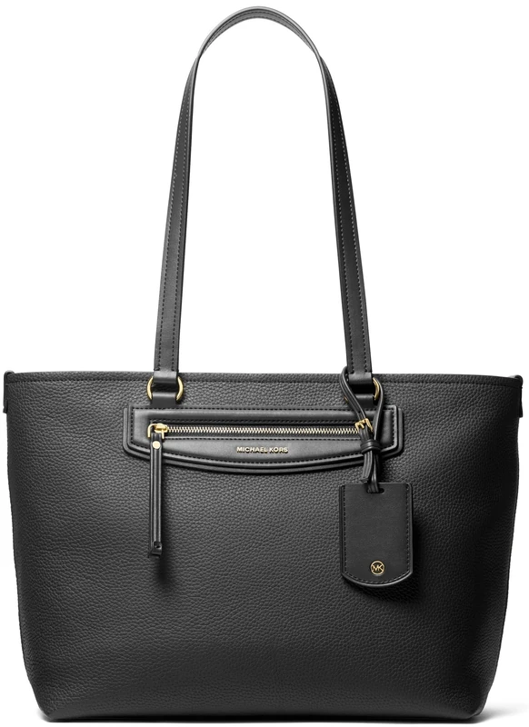 Michael Kors JET SET Medium leather travel tote bag with embossed logo - Image 1
