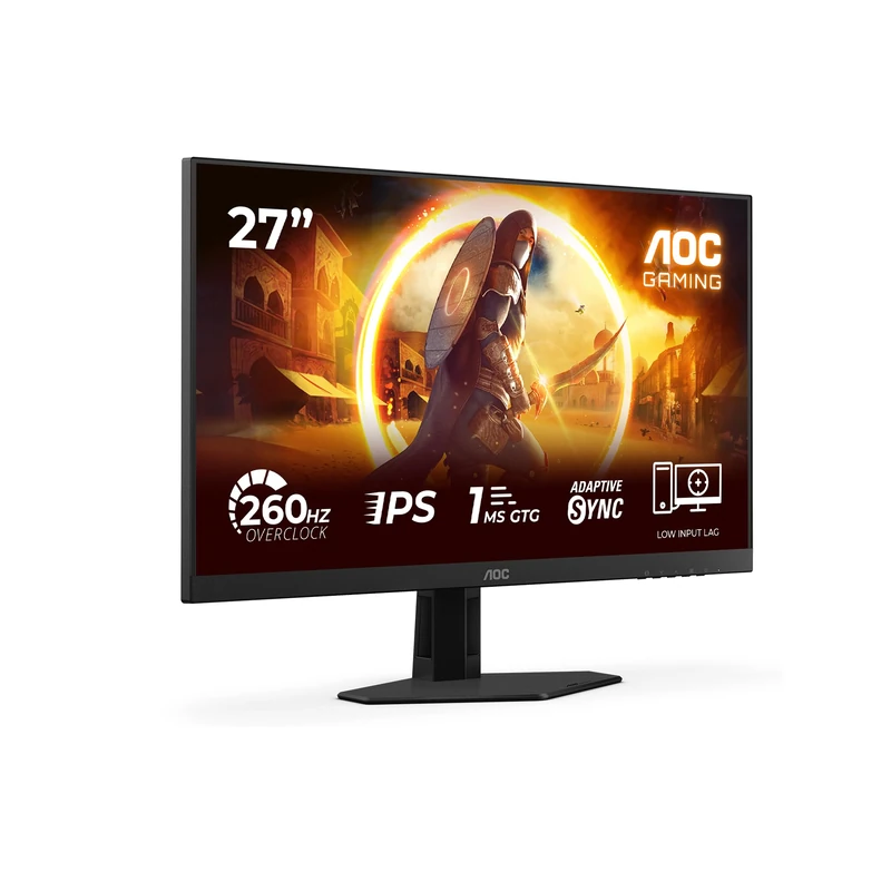 AOC 27G4ZRE 27 inch FHD Gaming Monitor 260Hz, Fast IPS Panel, 0.3ms MPRT, Adaptive Sync, HDR10, G-Sync Compatible, (1920x1080 HDMI 2x 2.0 DP 1x 1.4) Black