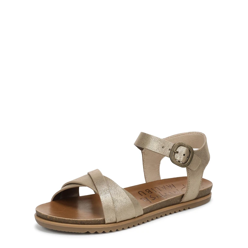 Blowfish Malibu Women's Monti-B Slide Sandals, Gold, Medium Fit, UK 7