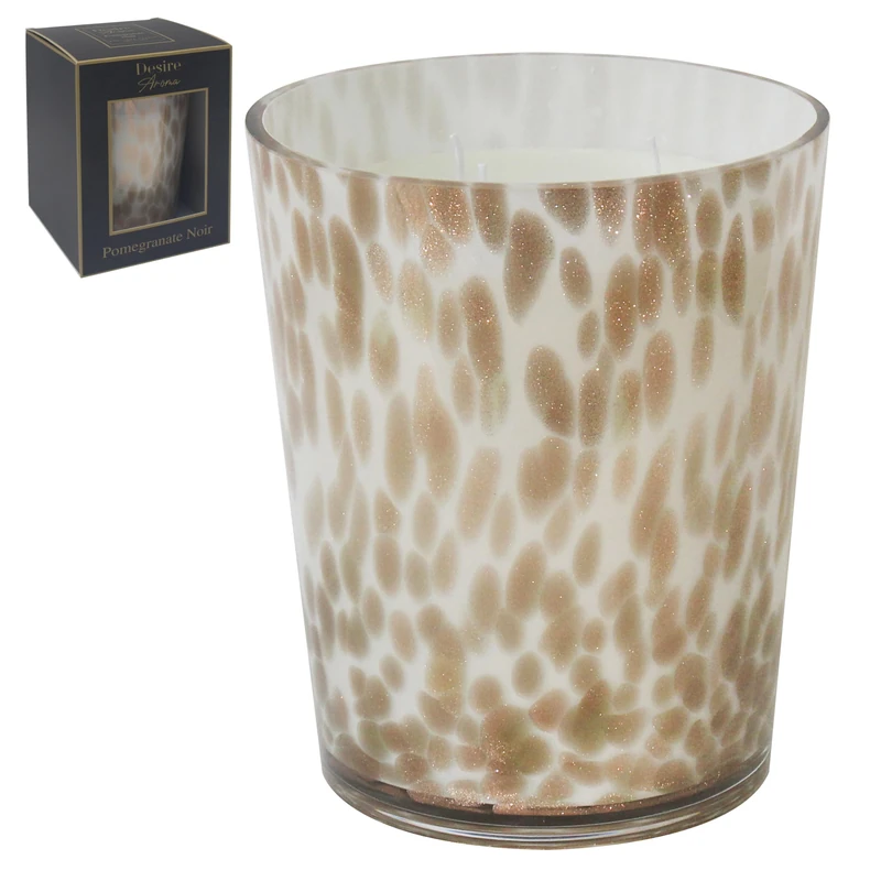 Lesser & Pavey Desire Aroma 2000g Pomegranate Noir Candle for Home Fragrance | Scented Candles Gifts for Women & Men | Decorative Accessories for Home Decor | Aromatherapy Large Candle