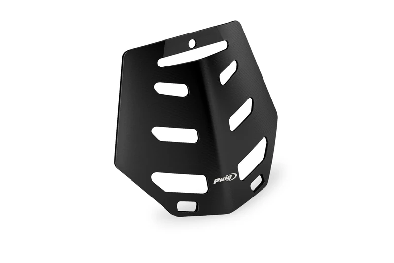Puig 22389D Horn Cover in machined aluminium with anodized finish for a classic and elegant design, Anodized
