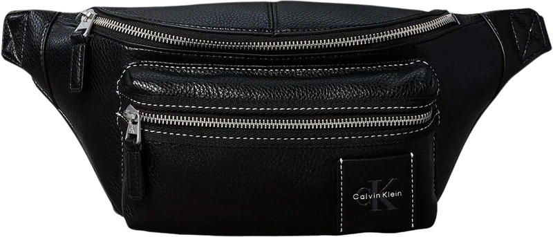 Calvin Klein Men Bold Pebble Sling LV04D3427G Belt Bag, Black (Black), One Size