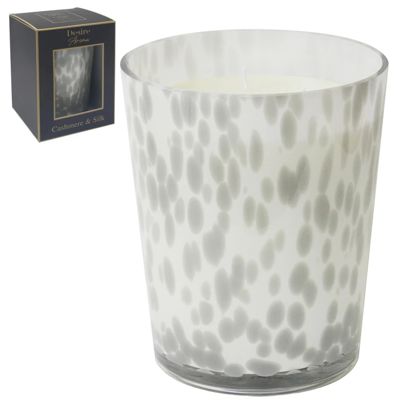 Lesser & Pavey Desire Aroma 2000g Cashmere & Silk Candle for Fragrance | Scented Candles Gifts for Women & Men | Decorative Accessories for Home Decor | Aromatherapy Large Candle for Any Celebrations
