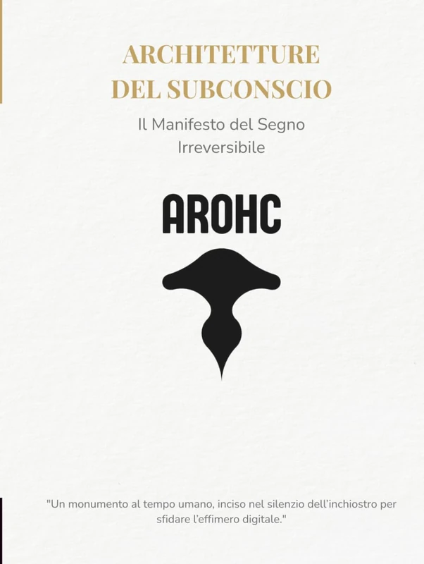 AROHC — Architetture del Subconscio: Il Manifesto del Segno Irreversibile: Monografia d'Arte e Resistenza Manuale tra il Caos e l'Ordine - Image 1