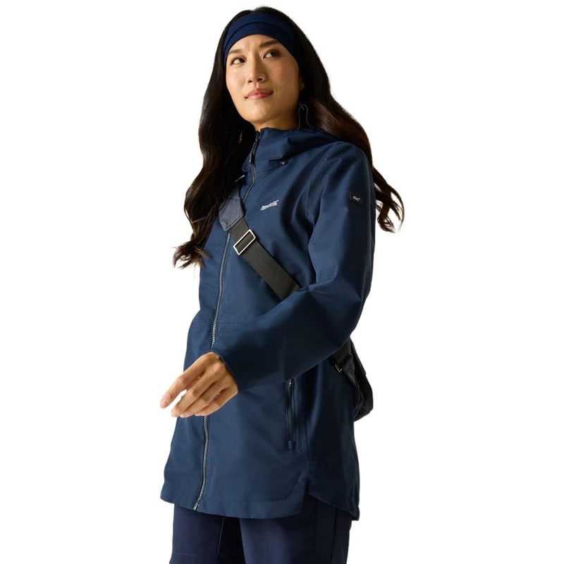 Regatta Womens Hamara IV Waterproof Shell Jacket Breathable Hiking Walking Coat